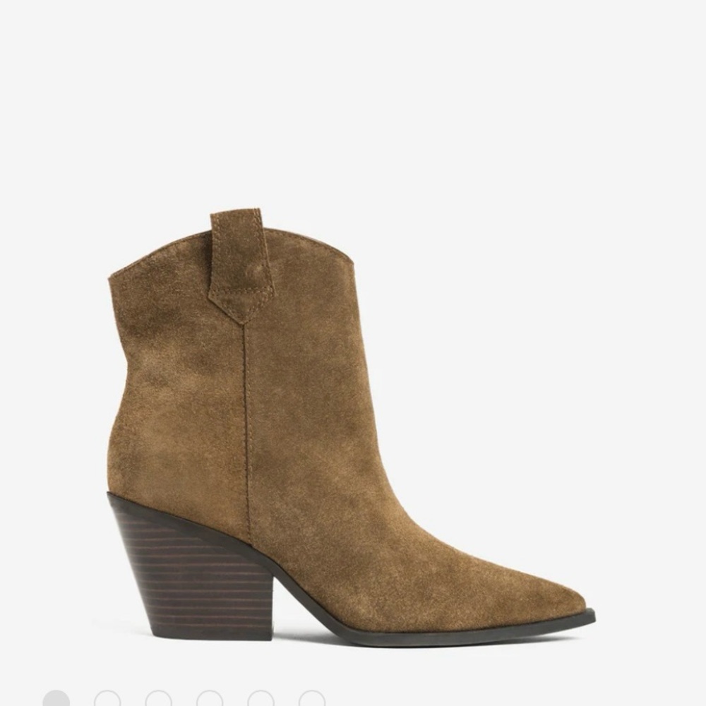 Kara Suede Heeled Boot-Ankle Brand New
